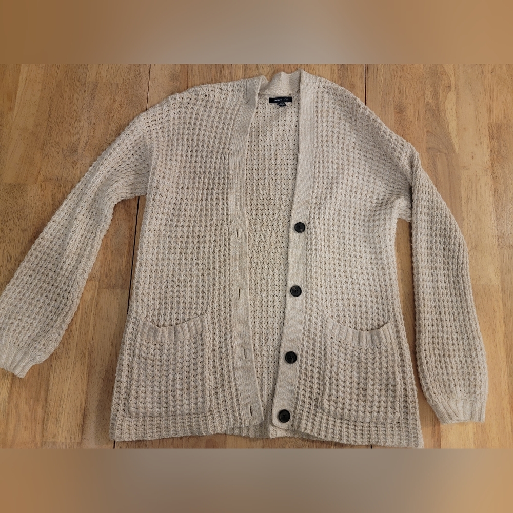 American Eagle oversized button up sweater size S